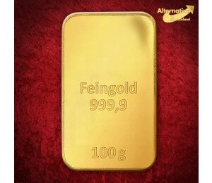Goldbarren 100 Gramm