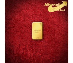 Goldbarren 2,5 Gramm